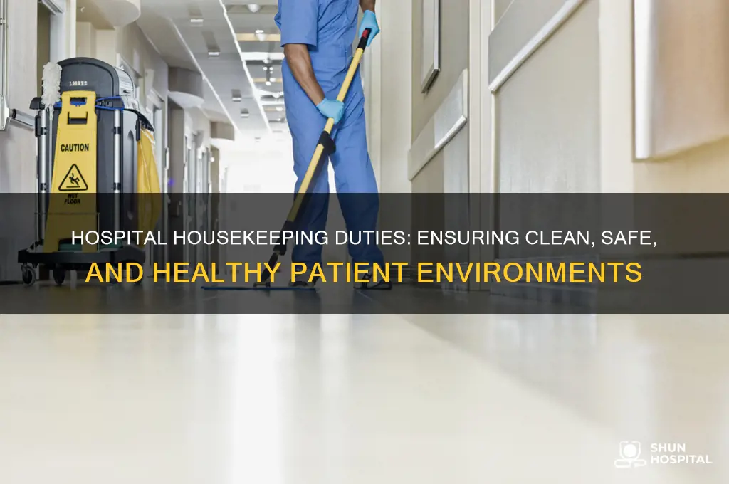 what are the duties of housekeeping in a hospital