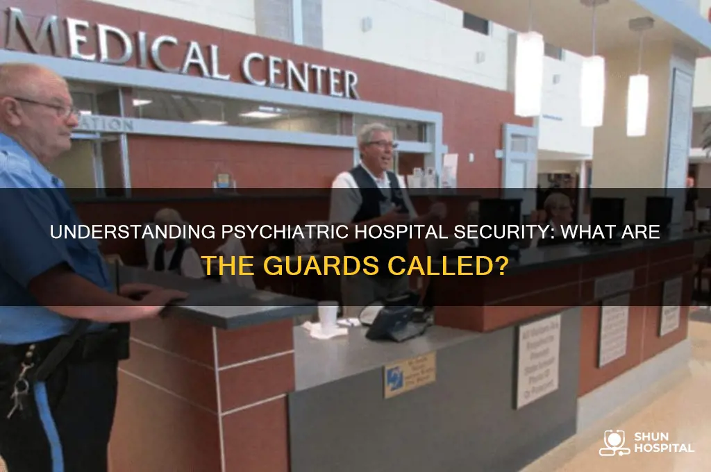 what are the guards called in a psychiatric hospital