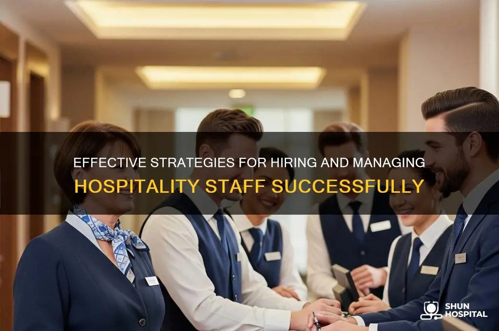 what are the guidelines in hiring and managing hospitality staff