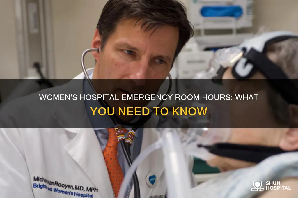 what are the hours for womens hospital emergency room
