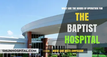 Baptist Hospital Hours: When Are Services Available for Patients?