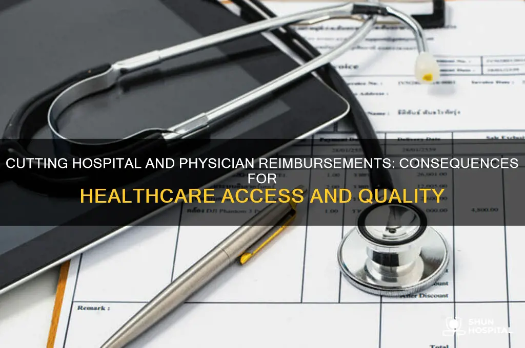 what are the impacts of cutting hospital and physician reimbursements