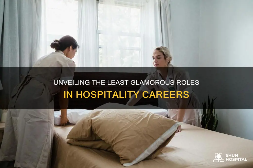 what are the less desirable job in the hospitality industry
