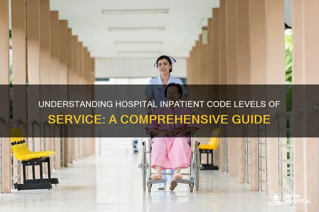 what are the level of service for hospital inpatient code