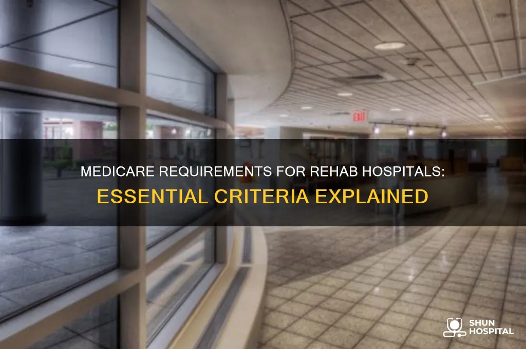 what are the medicare requirements for a rehab hospital