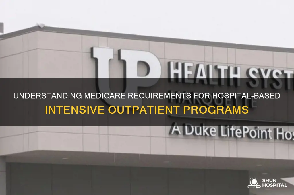 what are the medicare requrements for a hospital iop
