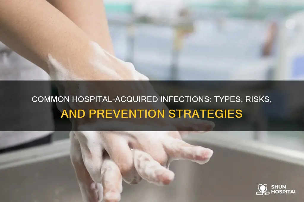 what are the most common type of hospital associated infections