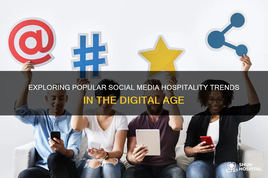 what are the most common types of social media hospitality