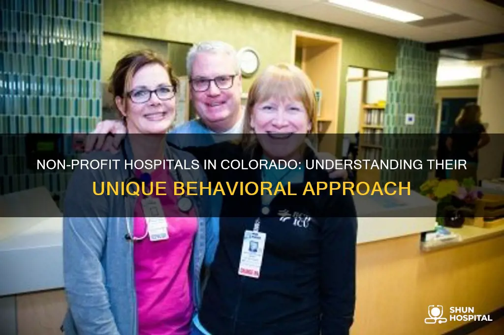 what are the non profit behavior hospitals on no colorado