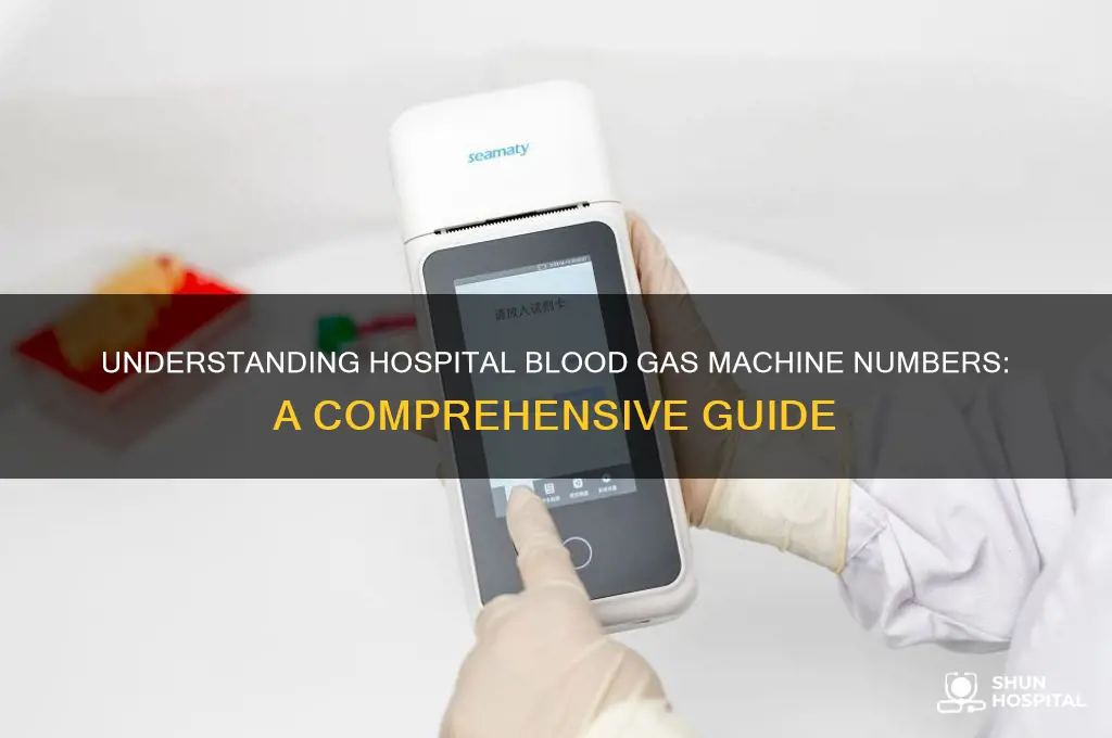 what are the numbers in a hospital bo maxhine