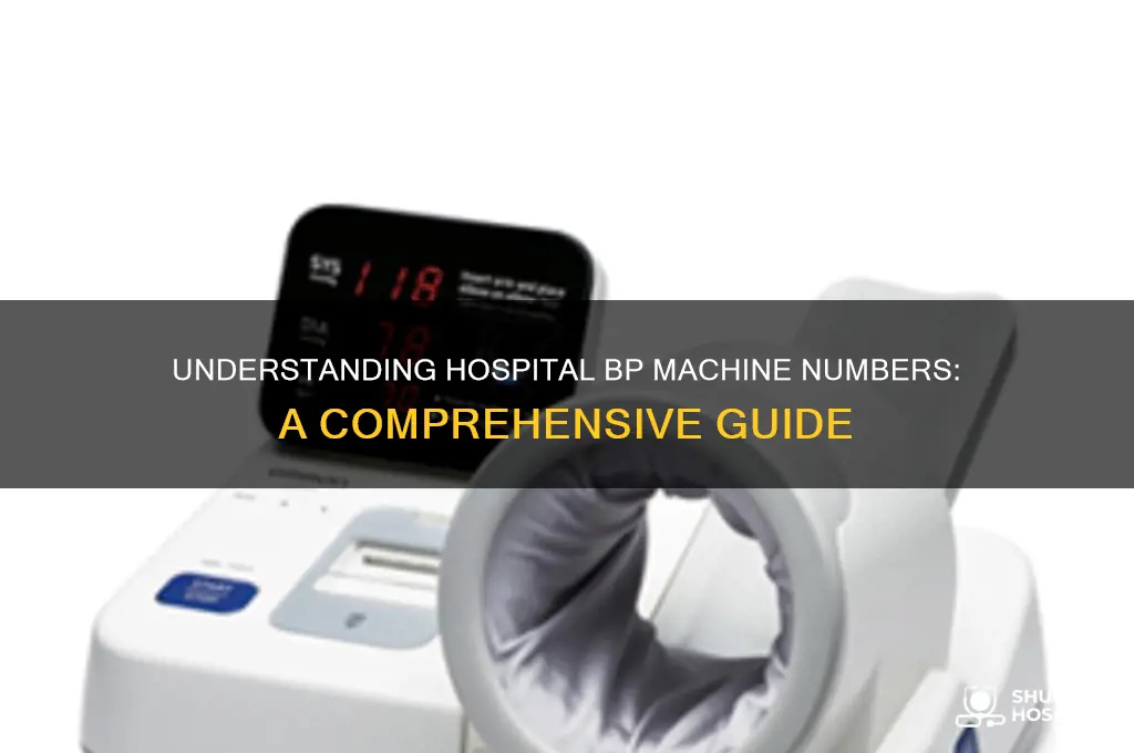what are the numbers in a hospital bp machine