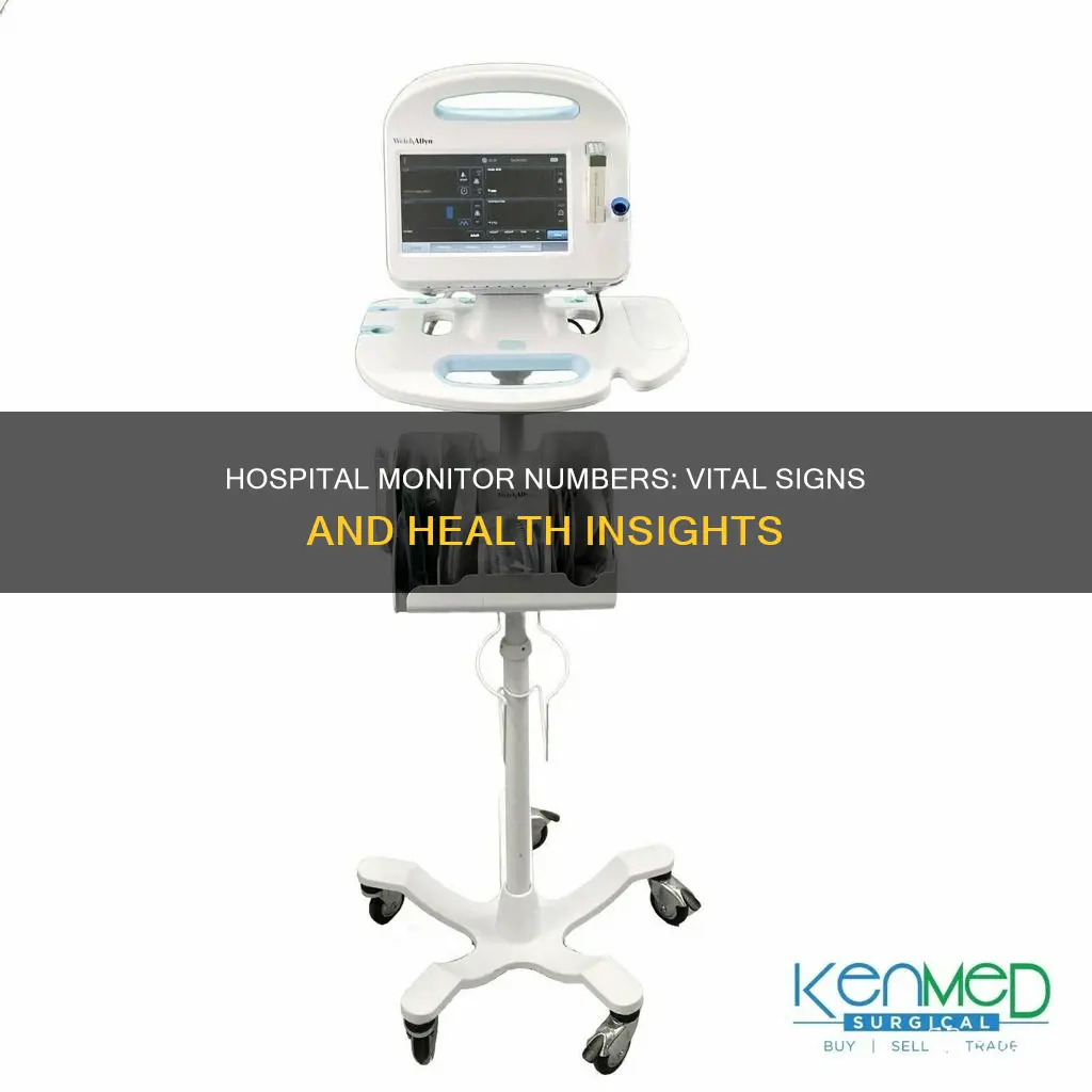 what are the numbers on hospital monitor