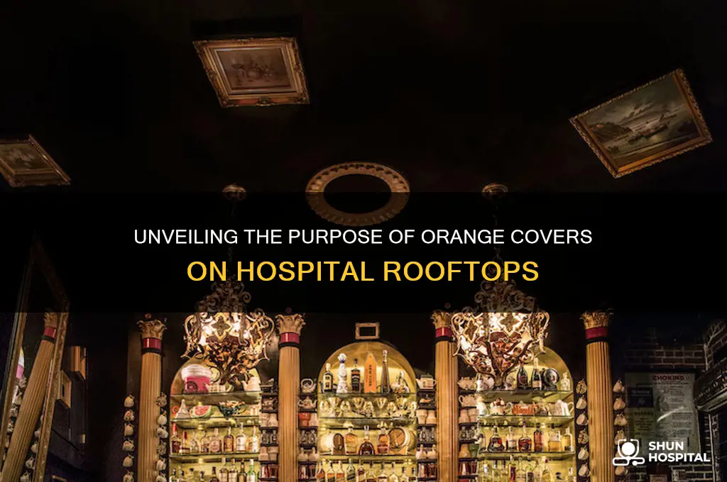 what are the orange covers at the top of hospitals