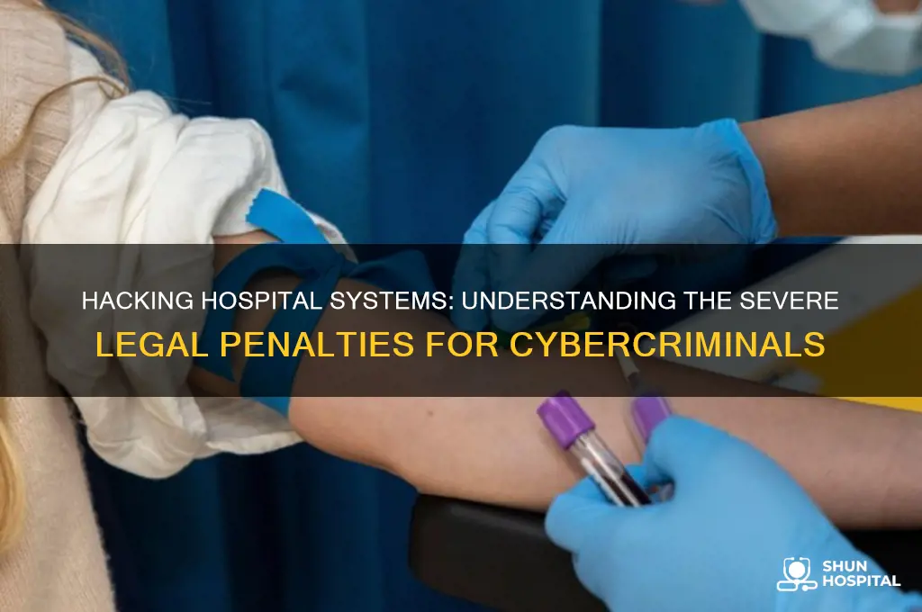 what are the penalty who hacked the hospital system