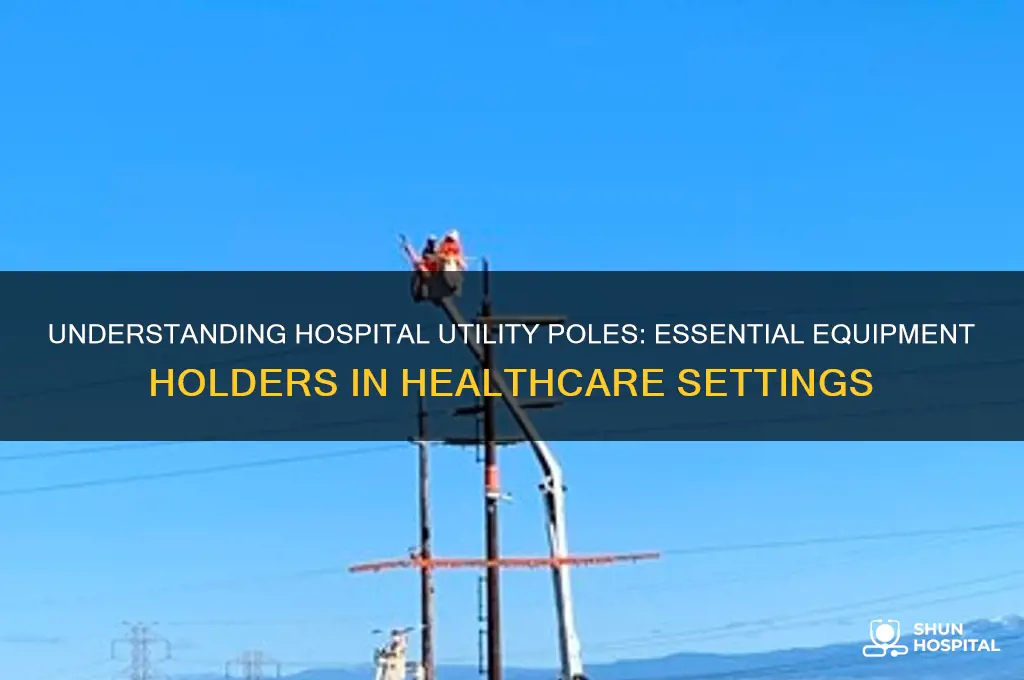 what are the poles in hospitals that hold stuff