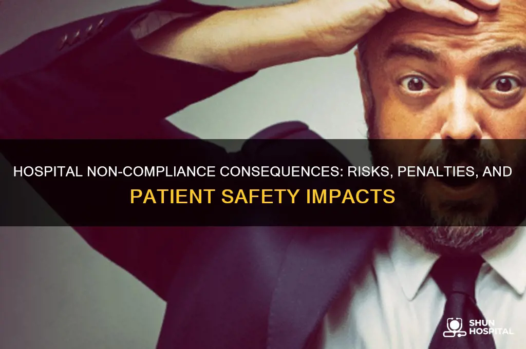 what are the possible consequences of non-compliance for a hospital