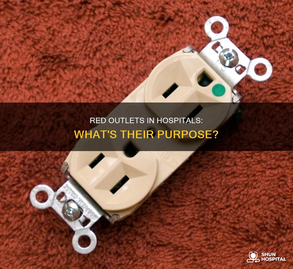 what are the red outlets in hospitals