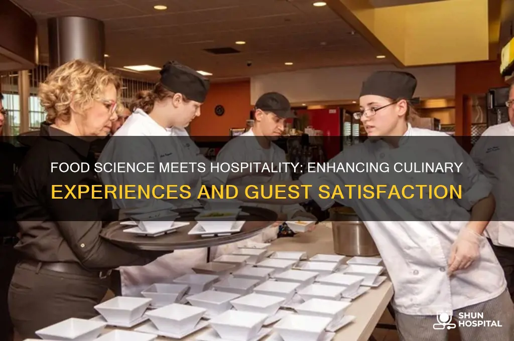 what are the relationship between food science and hospitality management