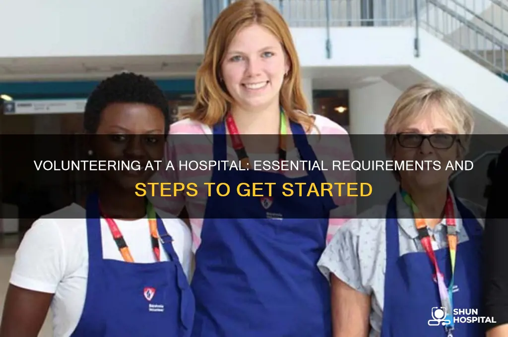 what are the requirements to volunteer at a hospital