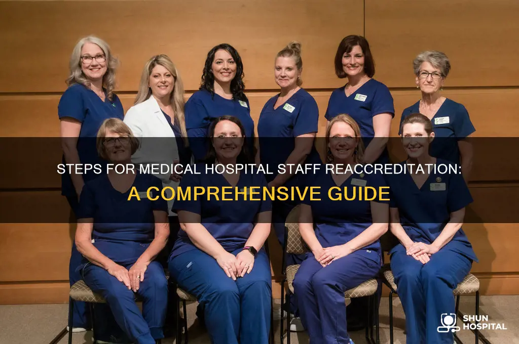what are the steps for medical hospital staff reacredidation