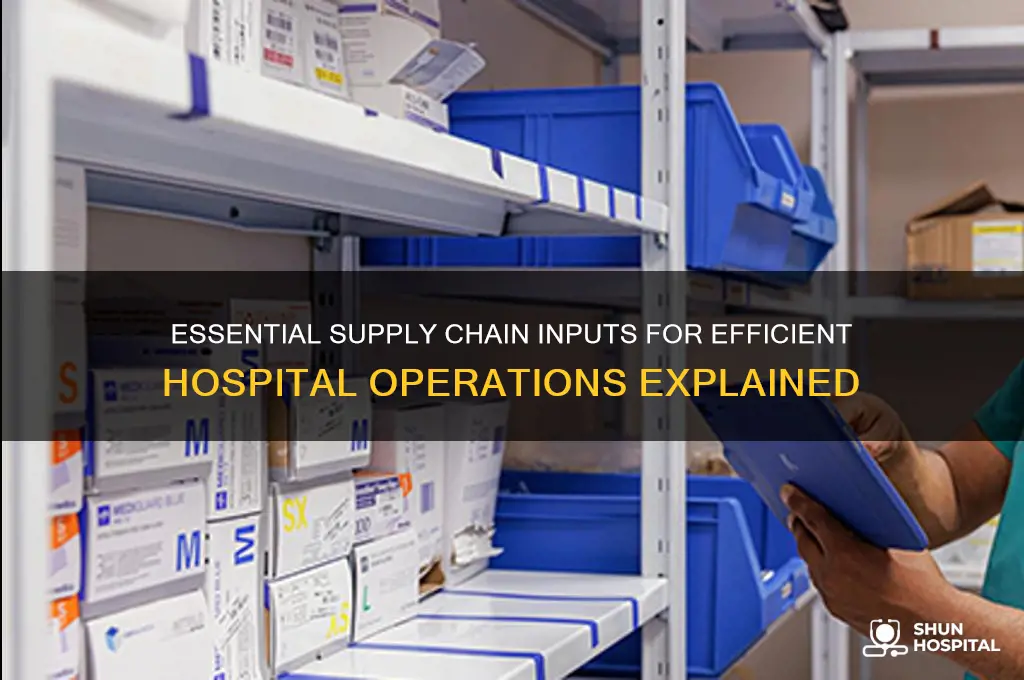 what are the supply chain inputs for a hospital