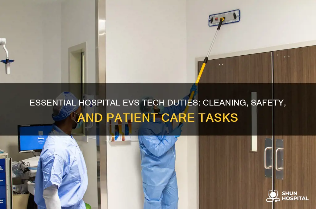what are the tasks of an evs tech in hospital