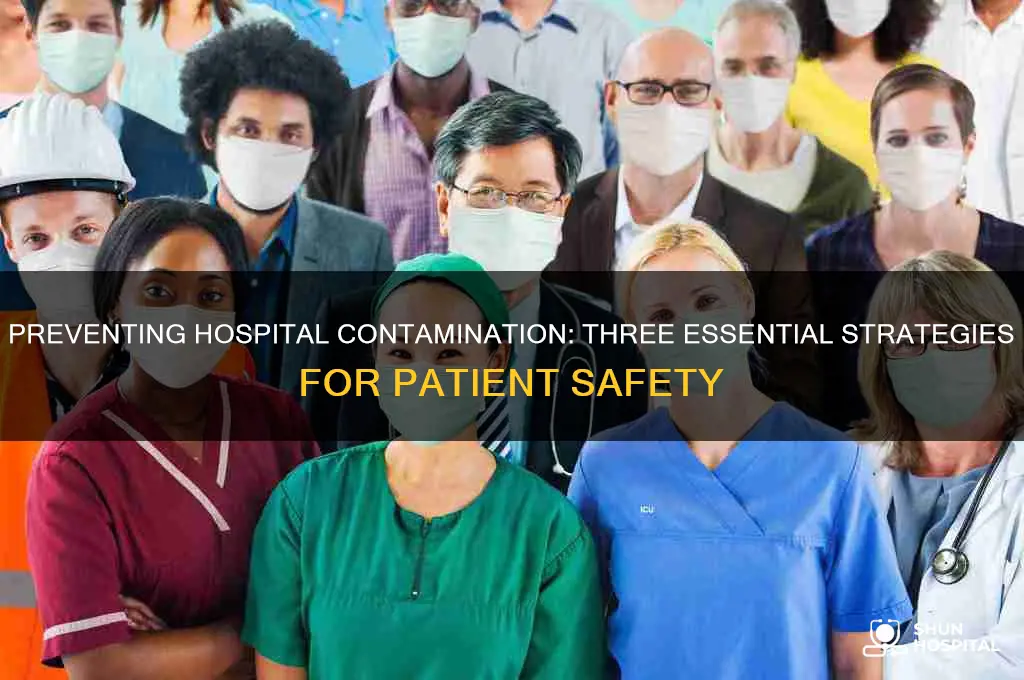 what are the three ways to prevent contamination in hospital