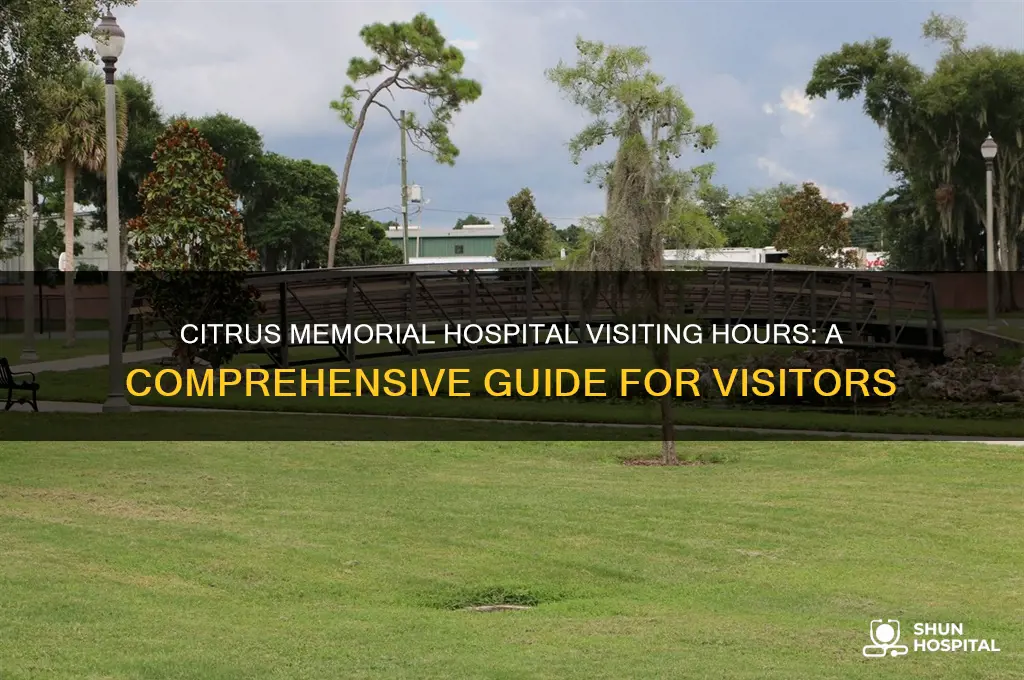 what are the visiting hours at citrus memorial hospital