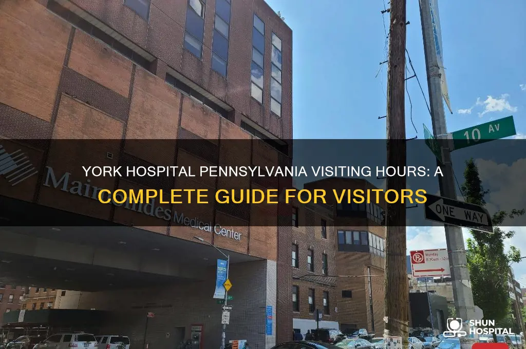 what are the visiting hours at york hospital in pennsylvania