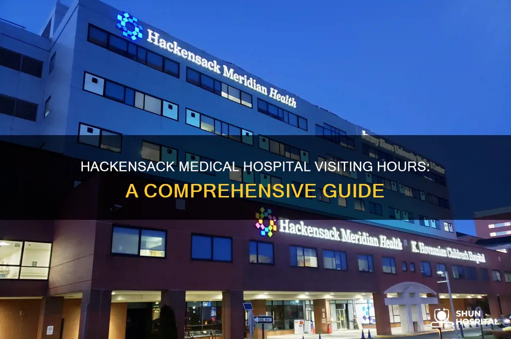 what are the visiting hours for hackensack medical hospital