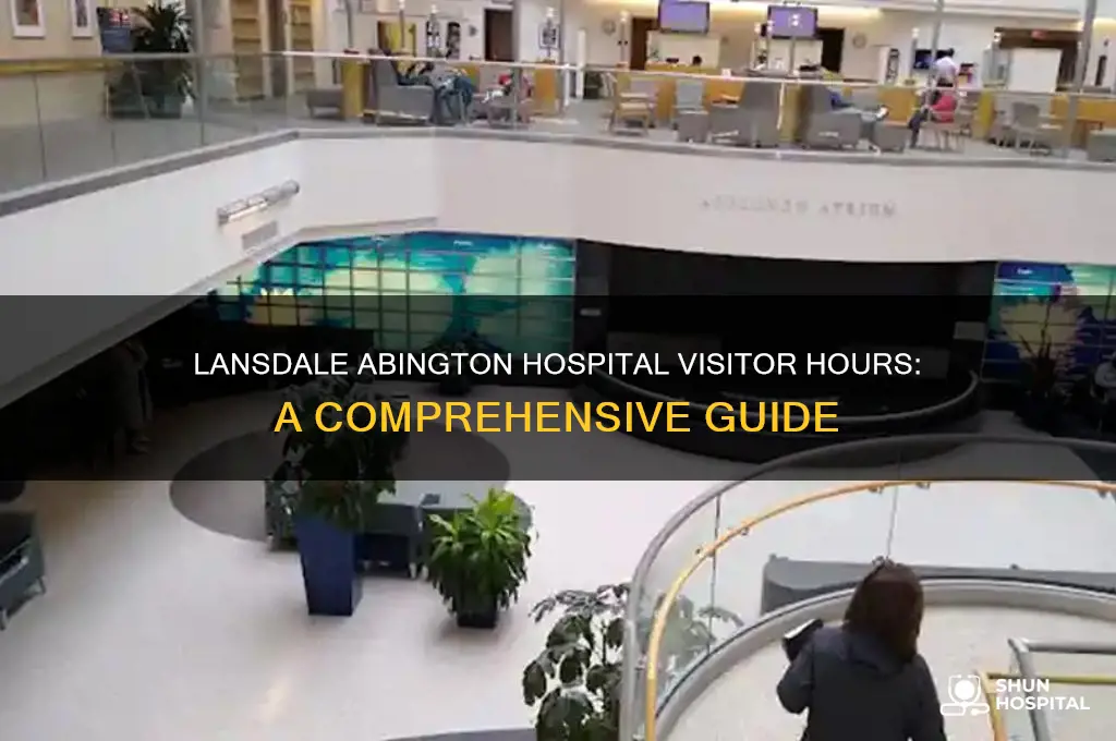what are the visitor time for lansdale abington hospital