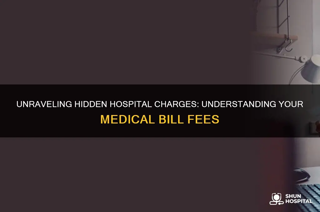 what are these additional fees from my hospital stay