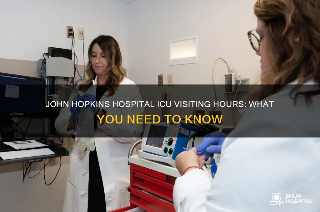 what are visiting hours for john hopkins hospital icu