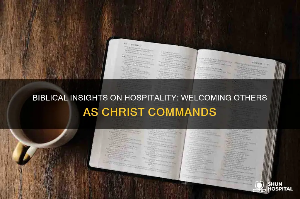 what bible says about hospitality