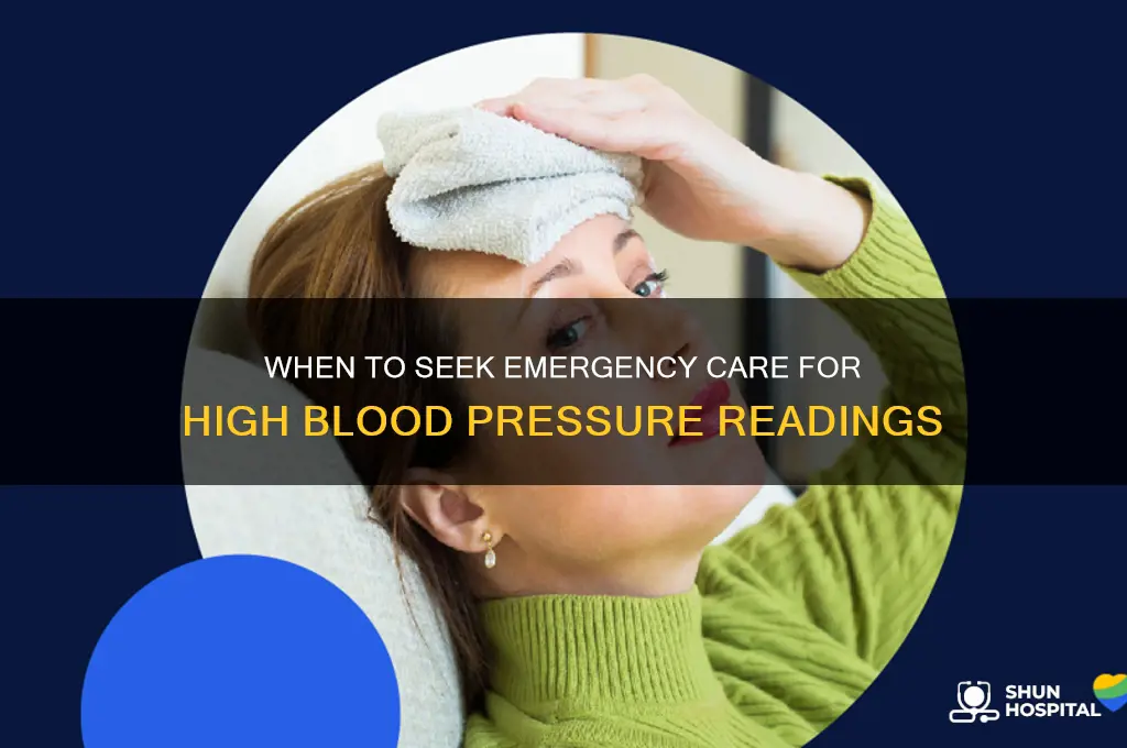what blood pressure should make a trip to hospital