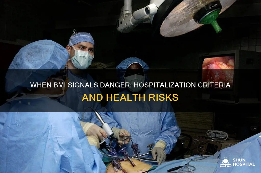 what bmi requires hospitalization