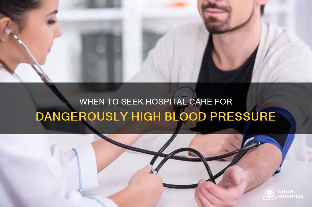 what bp requires hospitalization