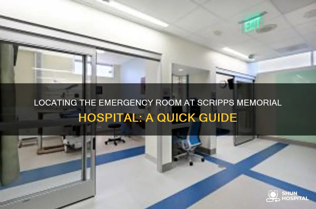 what building is the emergancy room in scripz memorial hospital
