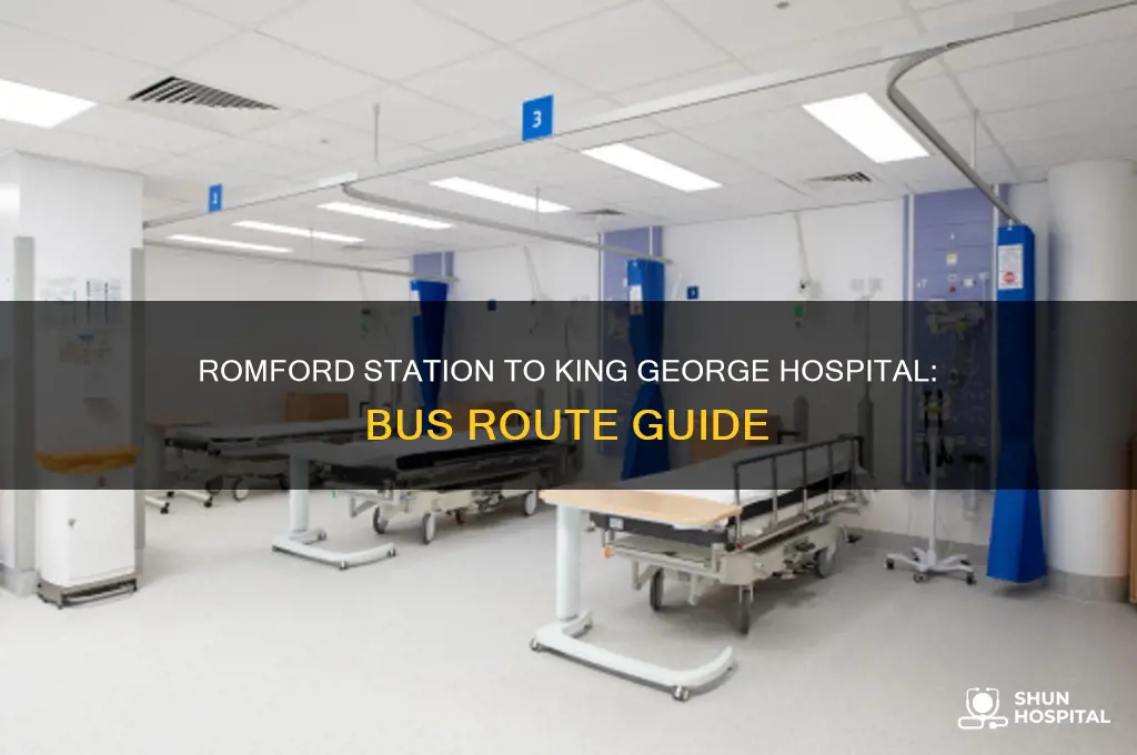 what bus goes to king george hospital from romford station