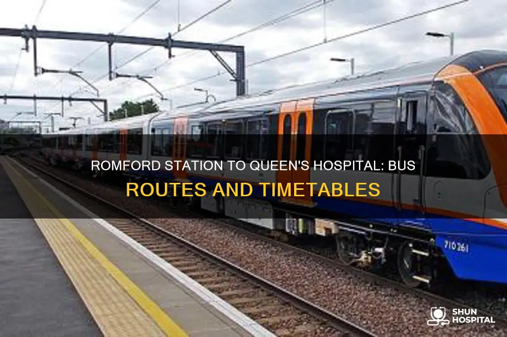 what bus goes to queens hospital from romford station