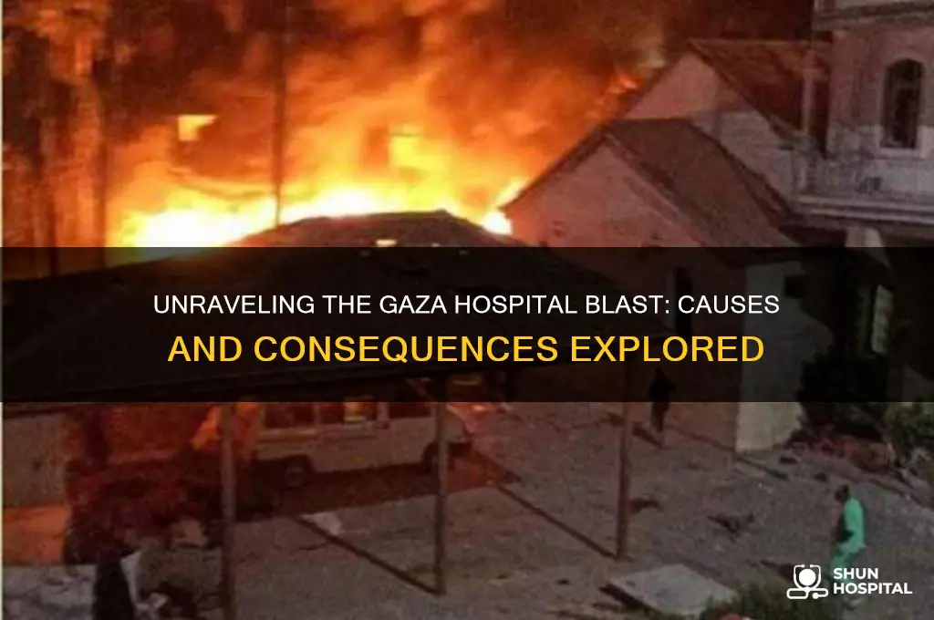 what caused gaza hospital blast