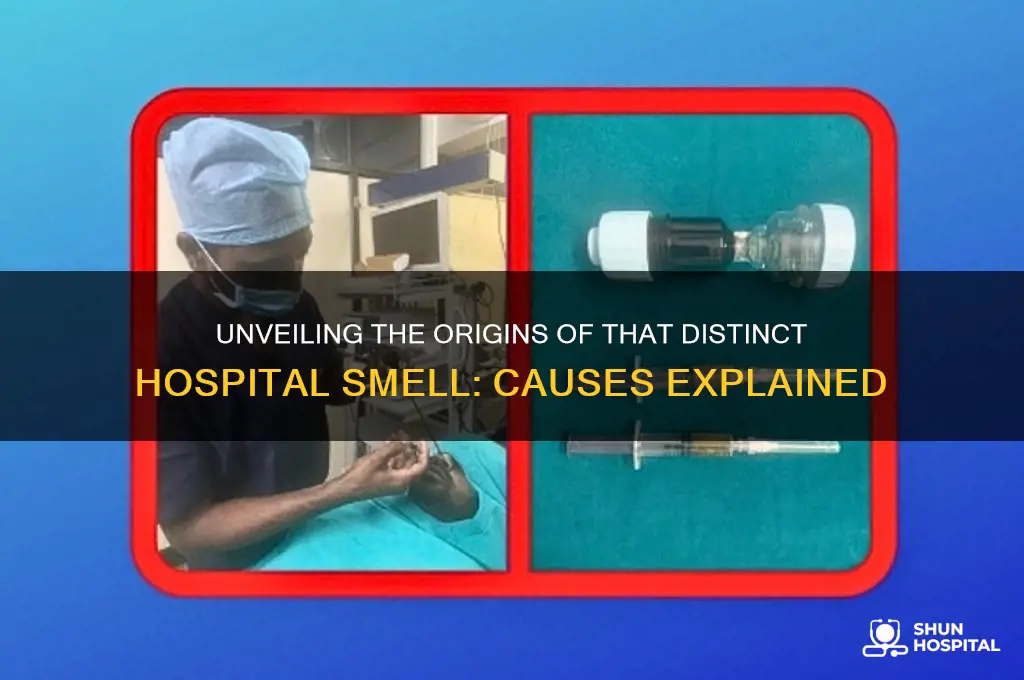 what causes hospital smell