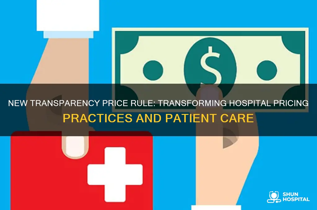 what change for hospitals with the new transparency price rule