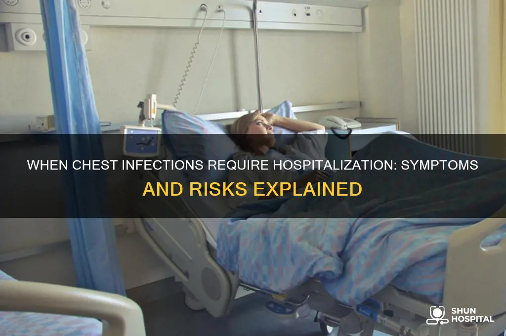 what chest infe tion u need to be hospitalized