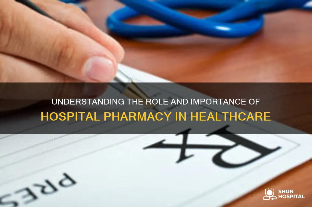 what class is hospital pharmacy