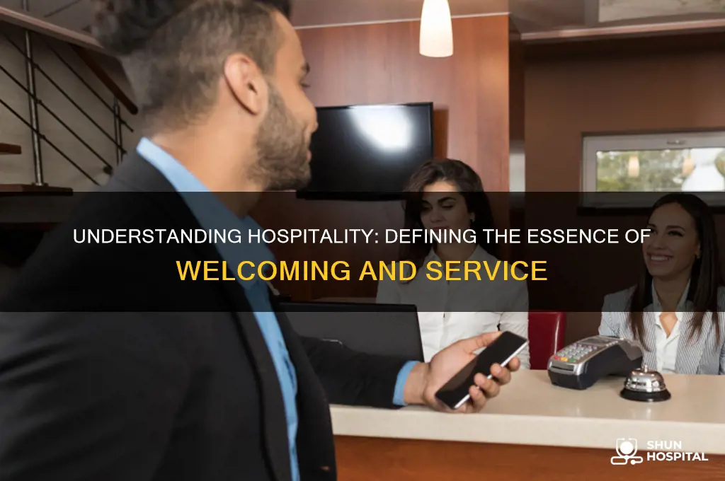what classifies as hospitality
