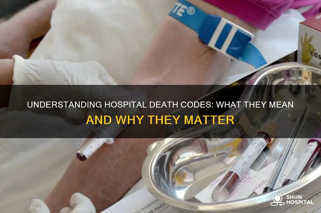 what code is it when someone dies in hospital