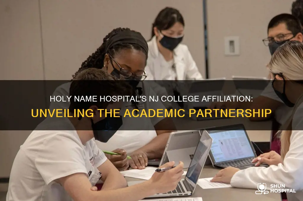 what college is associated with holy name hospital in nj