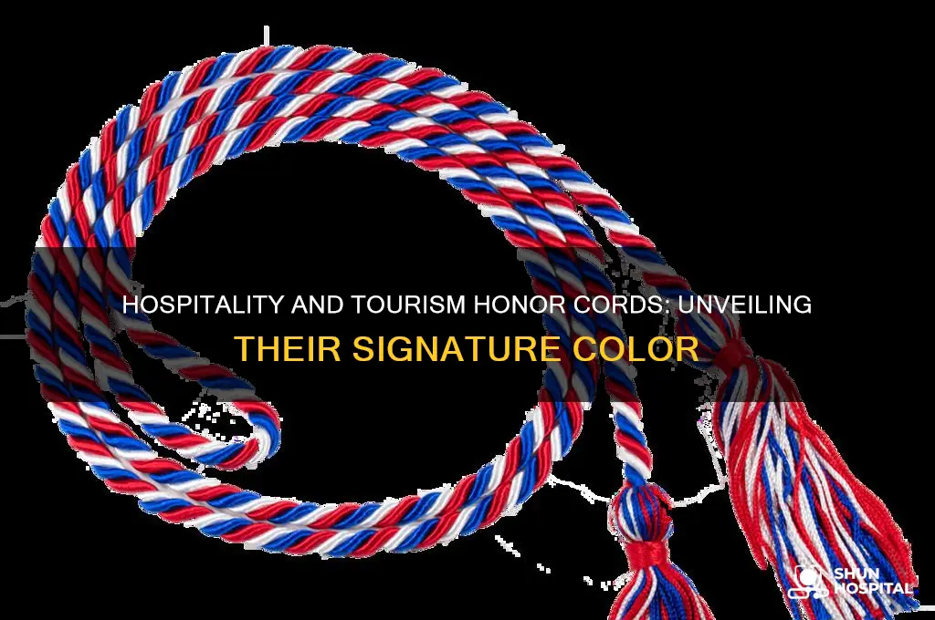 what color are honor cords for hospitality and tourism