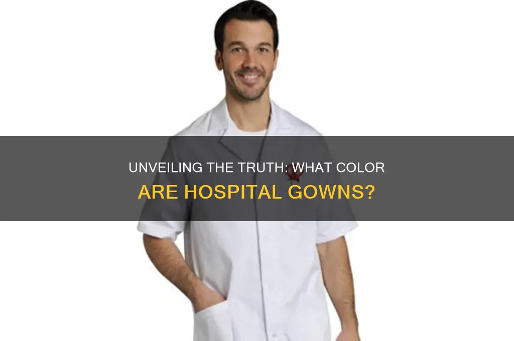 what color are hospital gowns